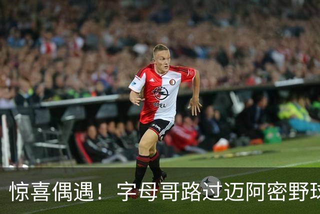惊喜偶遇！字母哥路过迈阿密野球场 与现场球迷合影互动