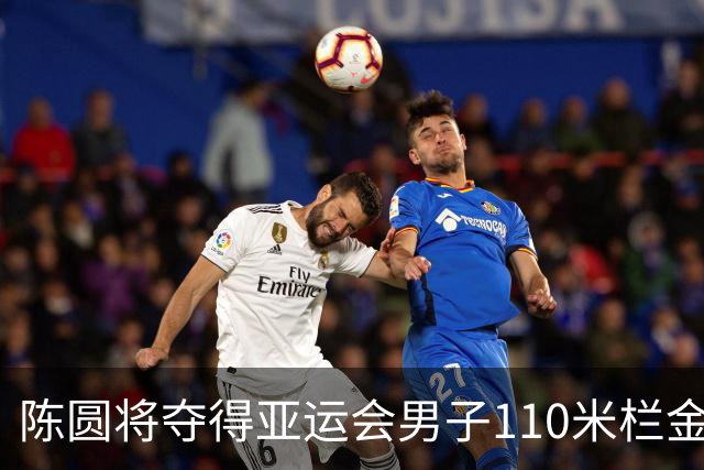 陈圆将夺得亚运会男子110米栏金牌