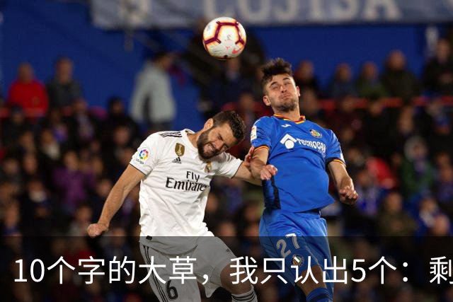 10个字的大草，我只认出5个：剩下的你敢认吗？当今书法艺术发展，是高峰还是低谷？